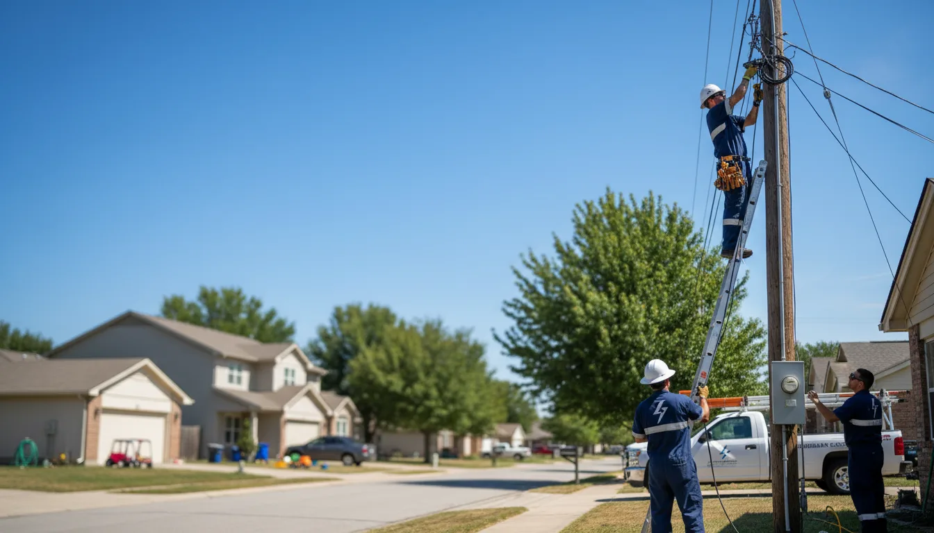 Residential electrician providing installation services in Le Roy, MN